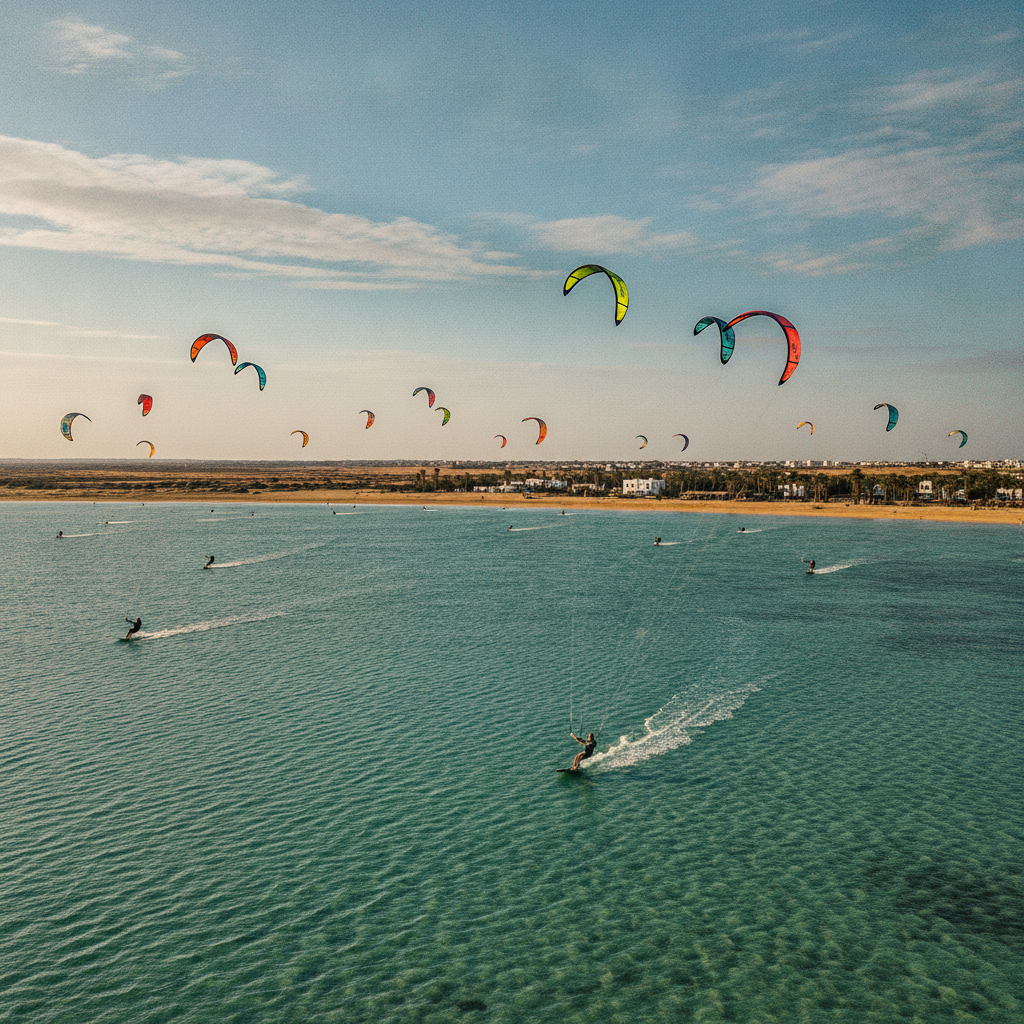 Djerba Active: Kitesurfing at Ras R Mel, Scuba Diving, Cycling the Island Interior, and the Zone Touristique Resort Culture