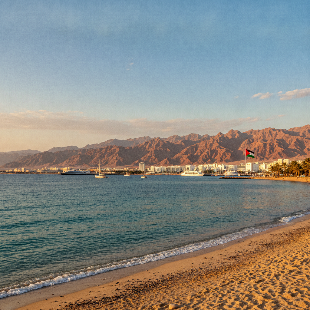 Four Countries at the Red Sea