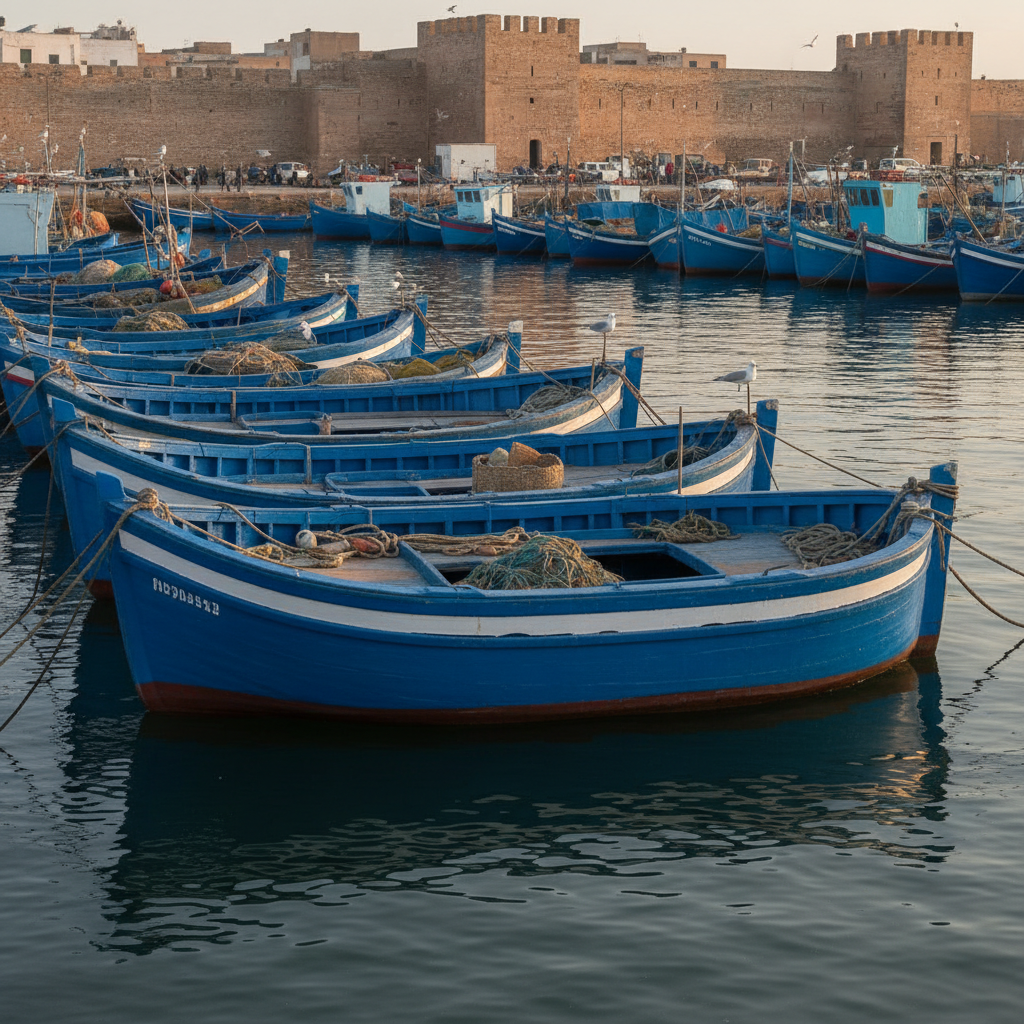 Essaouira Atmosphere: The Blue Fishing Boats, the Medina Photography Walk, the Sunset Ramparts, the Evening Music Culture, the Wind Sound, and the Essaouira Sensory Character