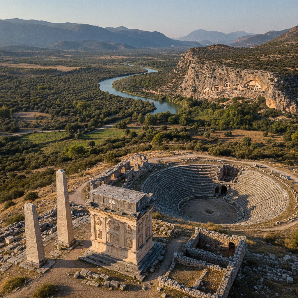 Fethiye Lycian Heritage: Patara the Longest Beach and Ancient Port, Xanthos Capital of Lycia, the Letoon Federal Sanctuary, Tlos the Hanging City, and the Lycian League Republican Tradition