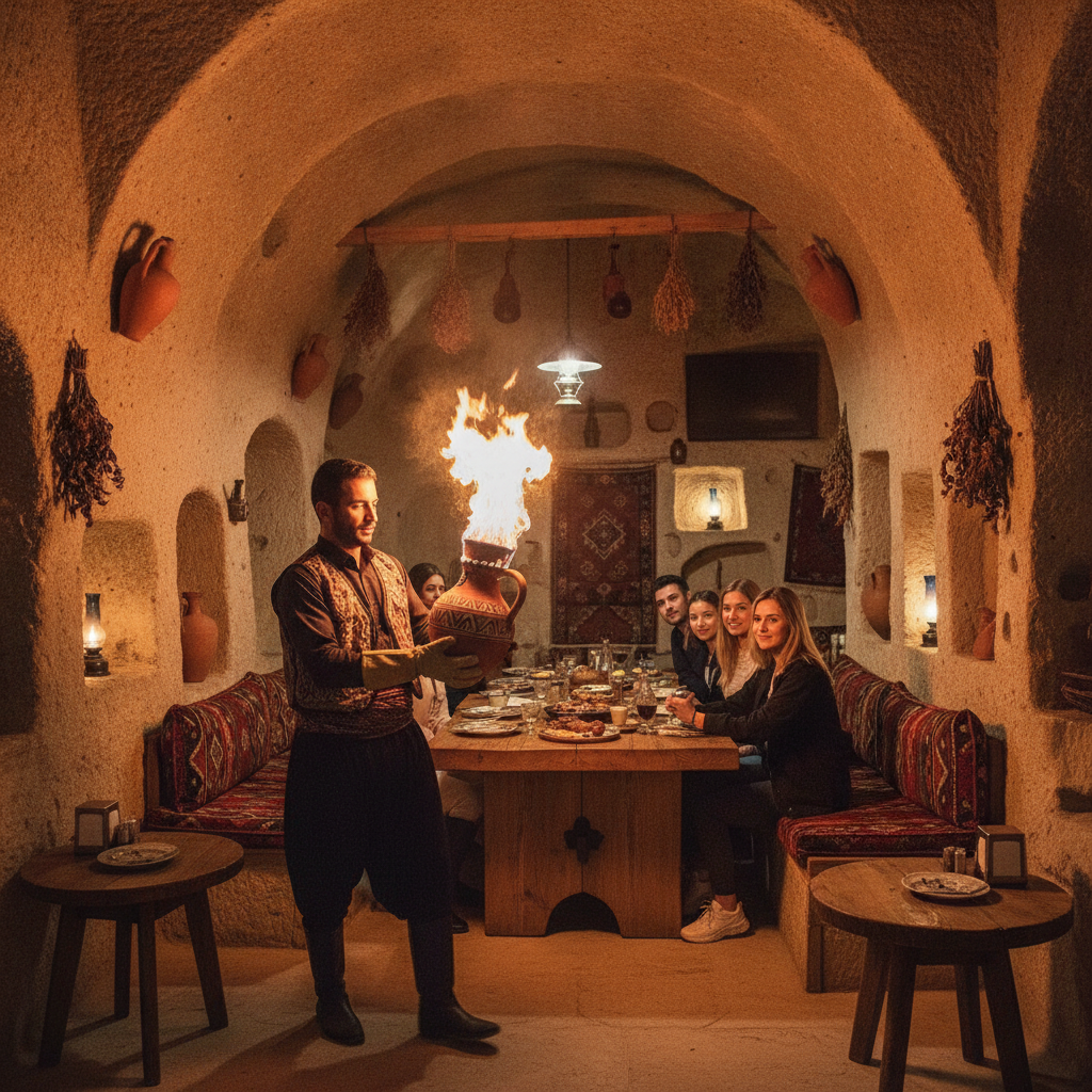 Cappadocian Flavours: Pottery Kebab, Cave Dining & Volcanic Wine