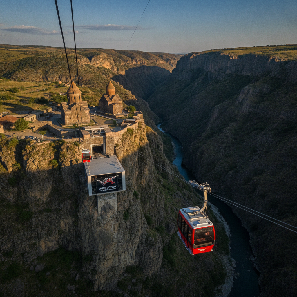 Tatev Monastery and Wings of Tatev Tramway