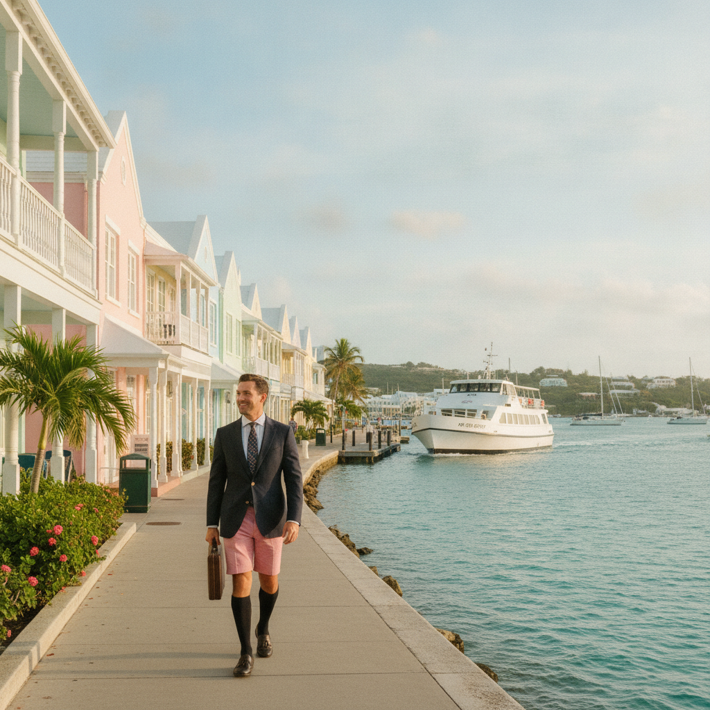 Hamilton Culture: Bermuda Shorts Business Dress, Scooter Transport, Fish Chowder and the Dark and Stormy, Cahow Conservation, the Railway Trail Walk, and the Cottage Colony Resort Tradition