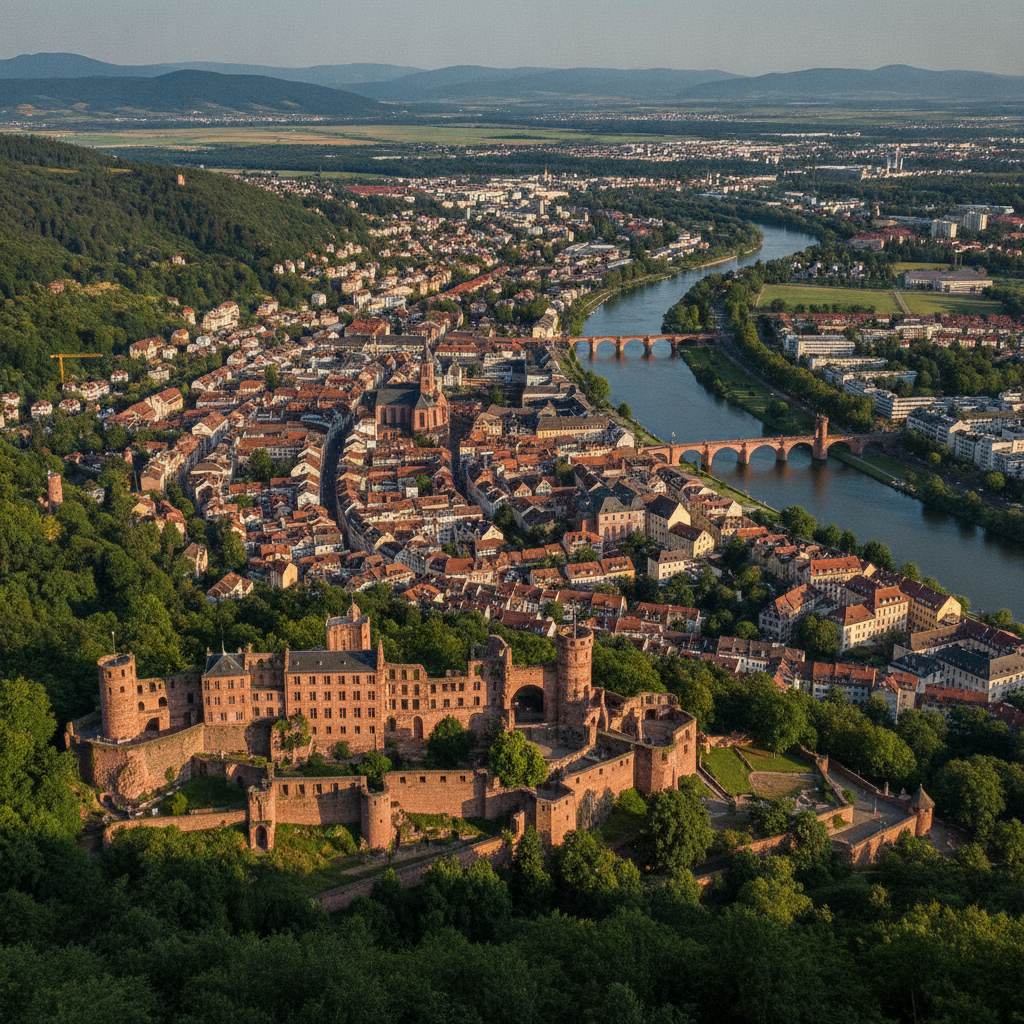 Heidelberg — Königstuhl Summit, Handschuhsheim Village, the Electoral Palatinate & Heidelberg in Literature