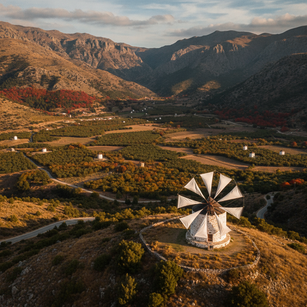 Heraklion Complete: Knossos and Museum Essential Pairing, Lasithi Plateau Windmill Agriculture, Malia and Zakros Alternative Palaces, Peza Wine PDO, Fodele El Greco Village, and Summer vs. Autumn Season Guide