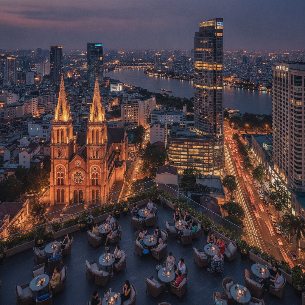 Saigon After Dark — Rooftop Bars, Night Markets & the City That Never Sleeps