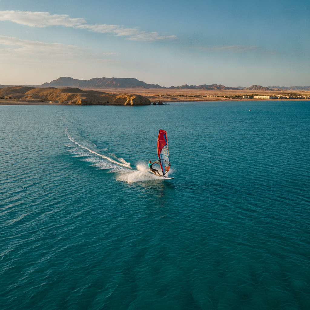 Water Sports Hub: Kitesurfing, Windsurfing and the Sahl Hasheesh Lagoon