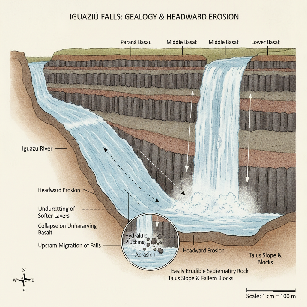 Iguazu Geology, Hydrology, and the Science of the Falls