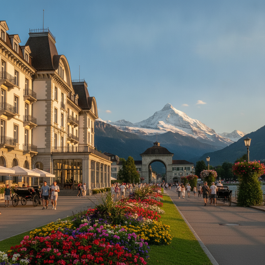 Interlaken's Harder Kulm, Grand Hotels, Paragliding & the Seasons Guide