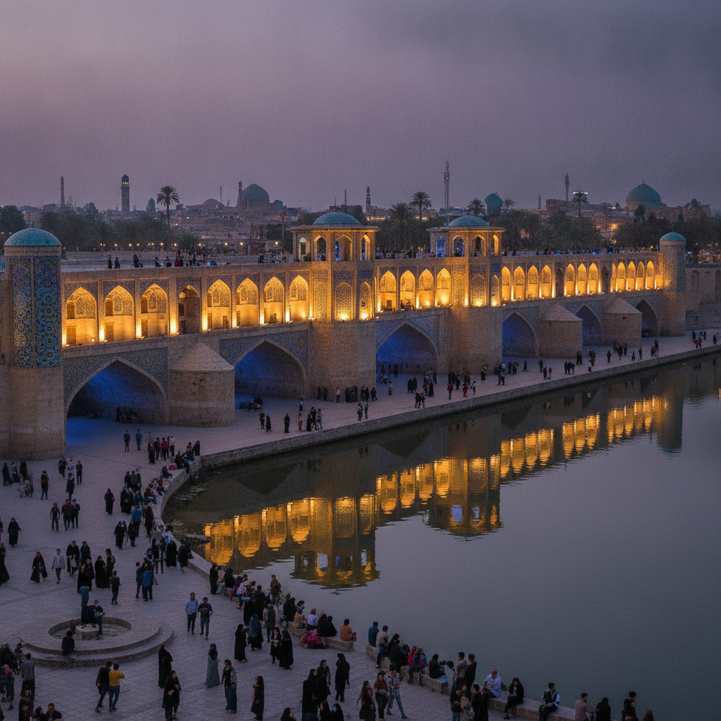 Isfahan Rivers and Bridges: Khaju Bridge, Si-o-se Pol, the Zayandeh River, and the Most Architecturally Distinguished Single Persian Bridge Heritage