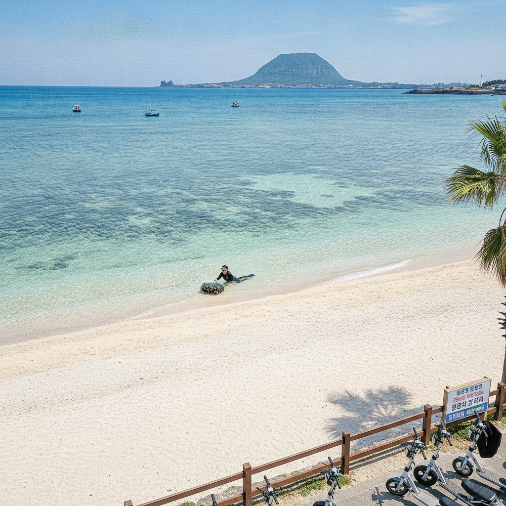 The Only Coral Sand Beach in Korea, the Sea Turtle That Breeds on the Southern Shore & the Island That Receives 15 Million Domestic Visitors Because It's Korea's Hawaii