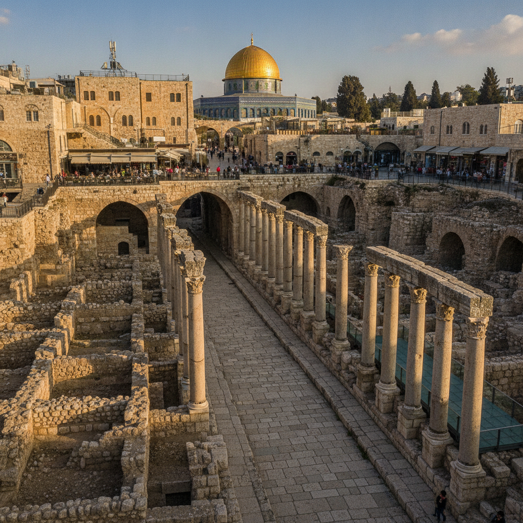 Jerusalem Layers: The Roman Cardo, the Herodian Quarter, the Byzantine Mosaic, and the Most Archaeologically Layered Single City on Earth
