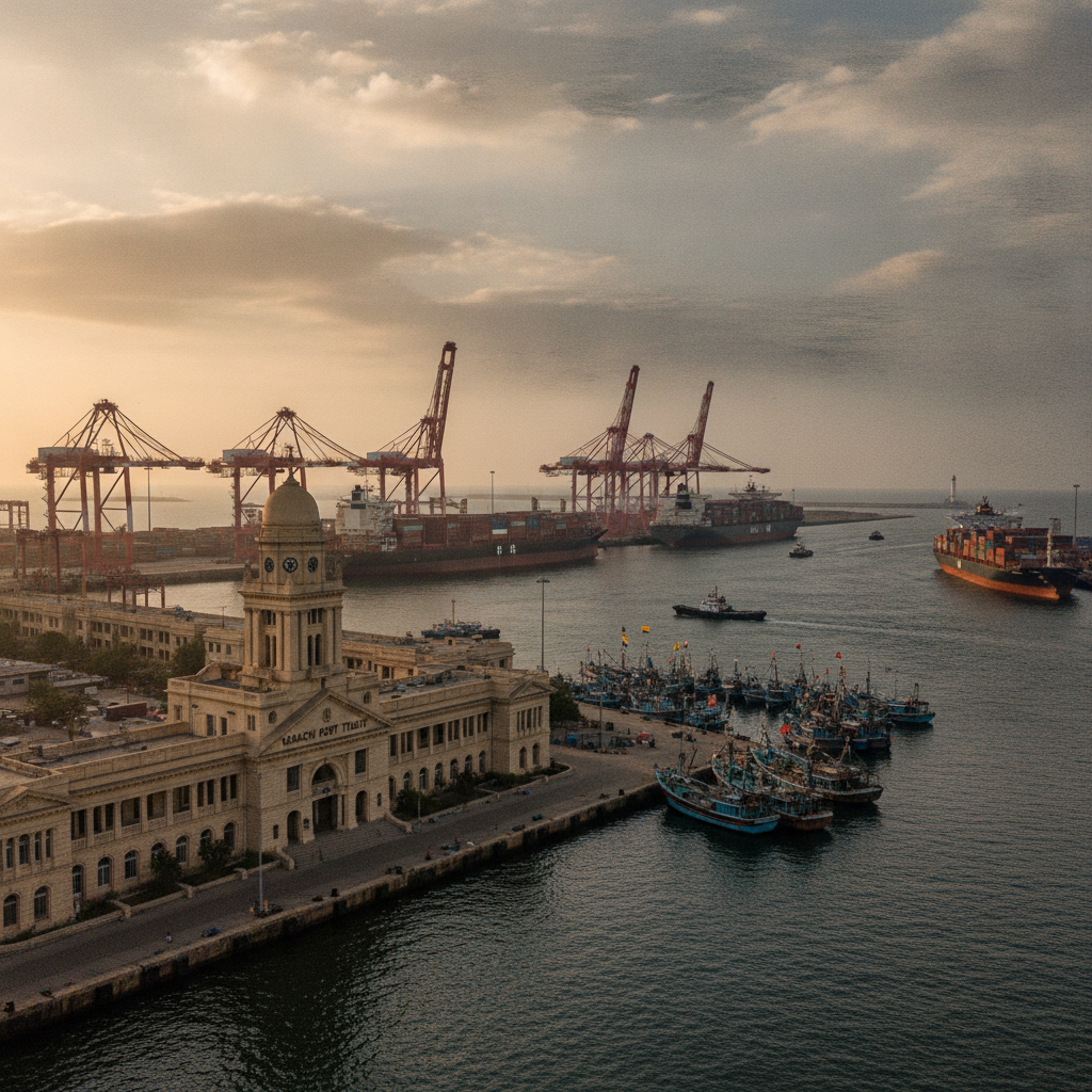 Karachi Port, Fishing Harbour and Manora Island