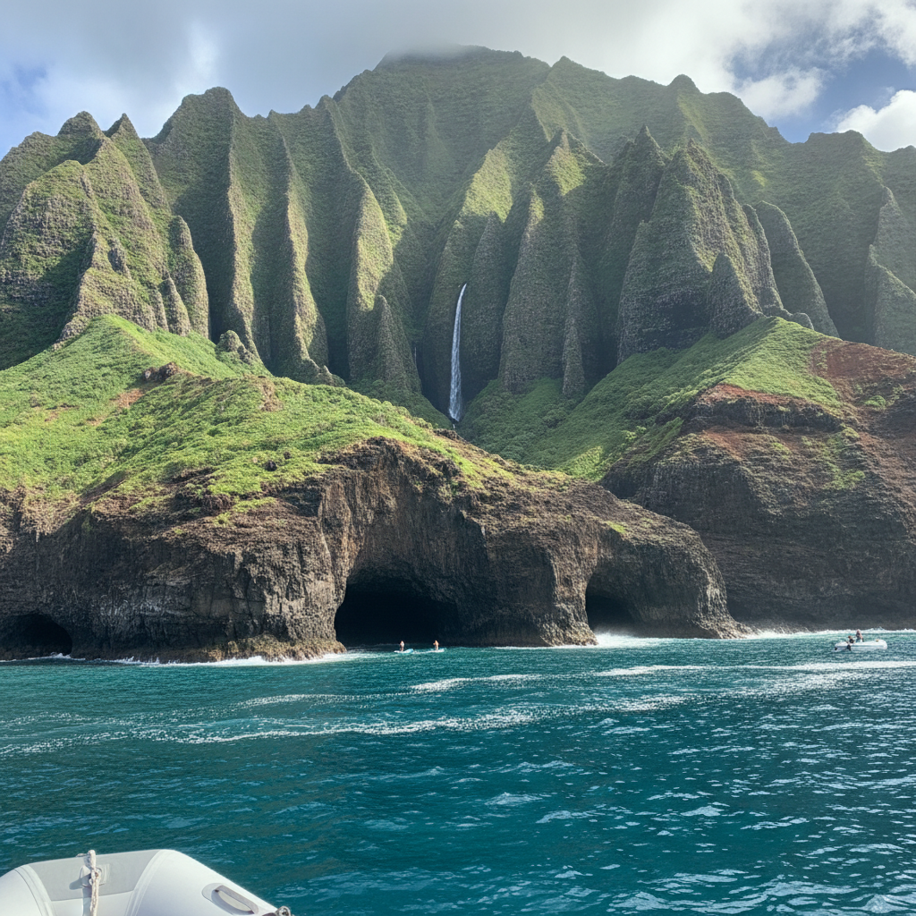 Kauai: Jurassic Park Set, the Largest Coffee Farm in America and 4000-Foot Cliffs Entered Only by Boat