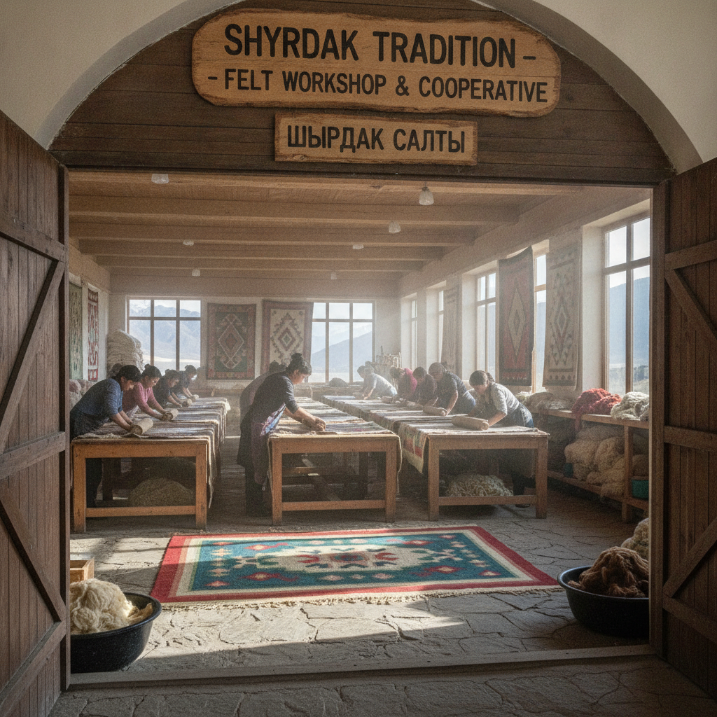 Felt Craft Workshop and Shyrdak Tradition