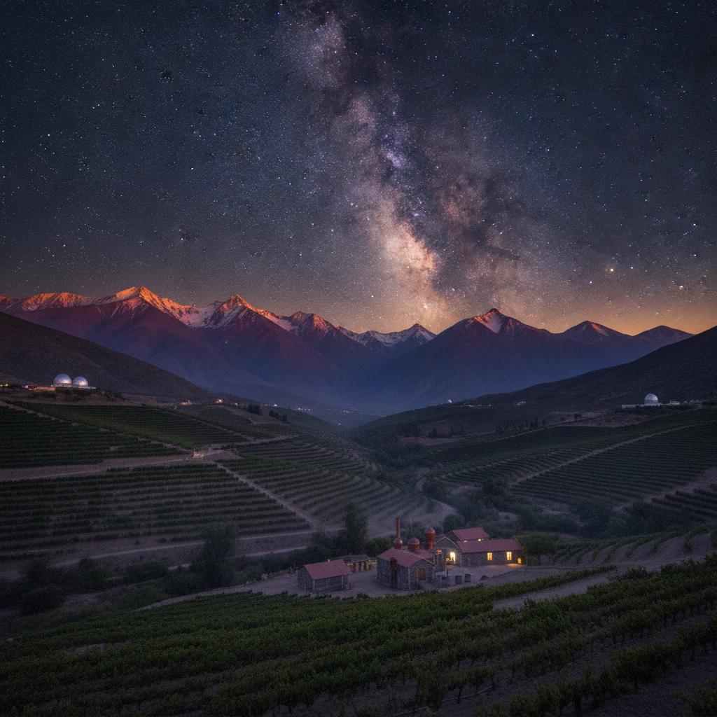 Elqui Valley: Vicuña Town, Pisco Distilleries, the Mamalluca Observatory, and the World's Clearest Night Skies