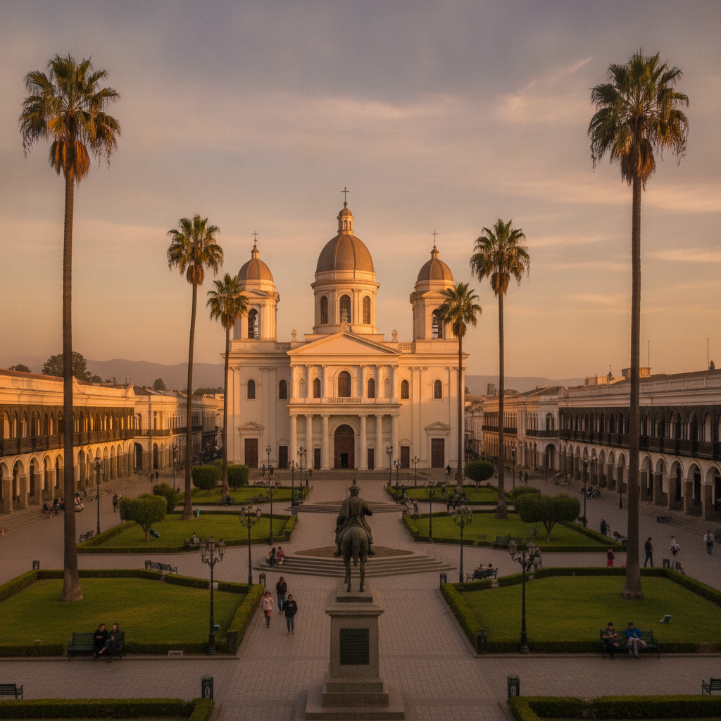 La Serena Historic Center: The Cathedral, the Colonial Arcades, Jardín del Corazón, Parque Pedro de Valdivia, and the Stone Architecture Heritage