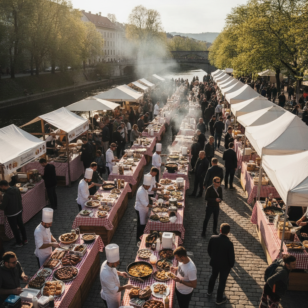 Ljubljana on a Plate: Štruklji, Slovenian Wine & the Open Kitchen
