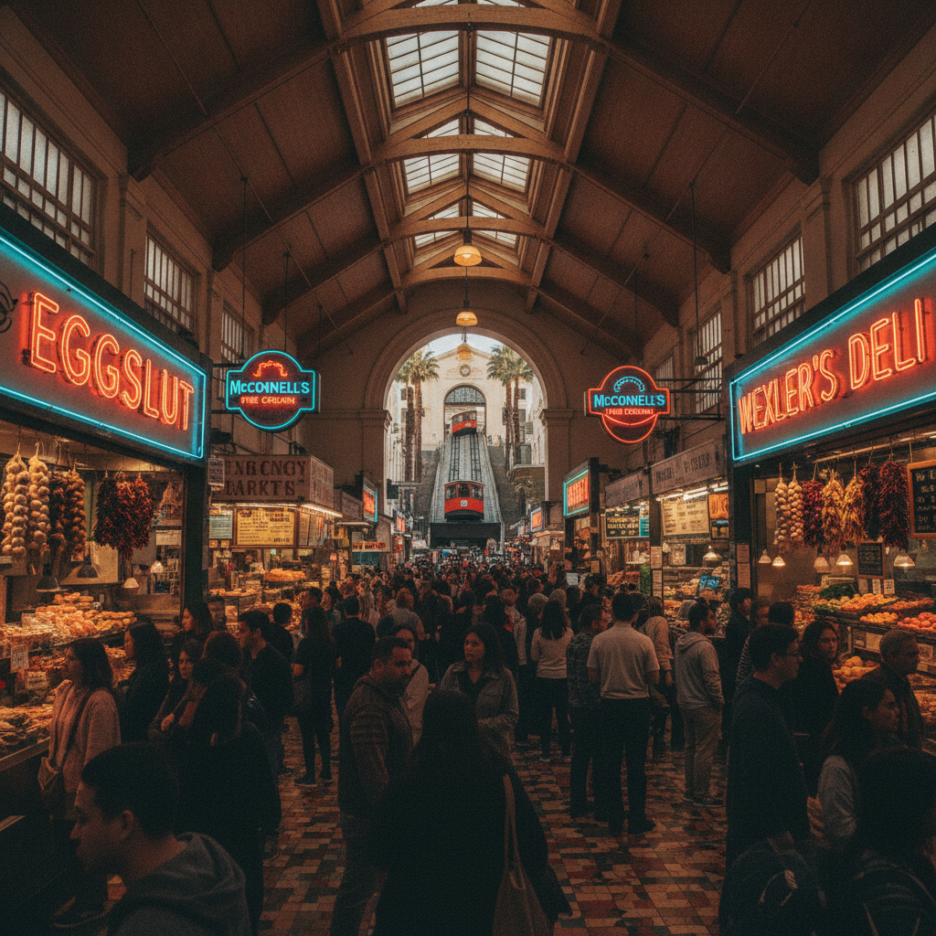 Downtown LA: Grand Central Market, Bradbury Building & Arts District