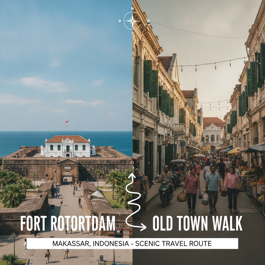 Makassar Fort Rotterdam & Old Town Walk