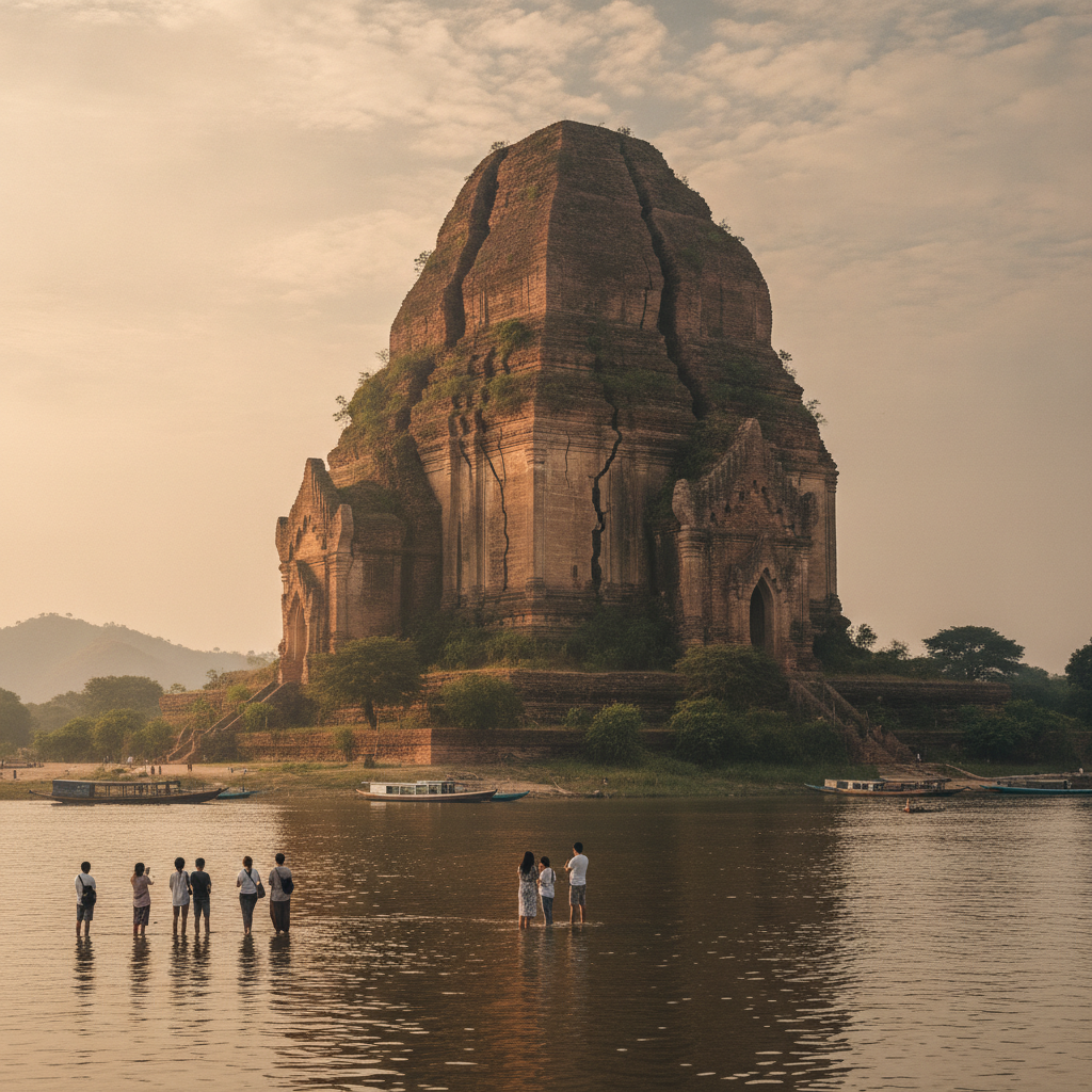 Mandalay's Radius: Mingun's Unfinished 50-Metre Pagoda, the Ayeyarwady Slow Boat South & a 20-Lane Empty Capital