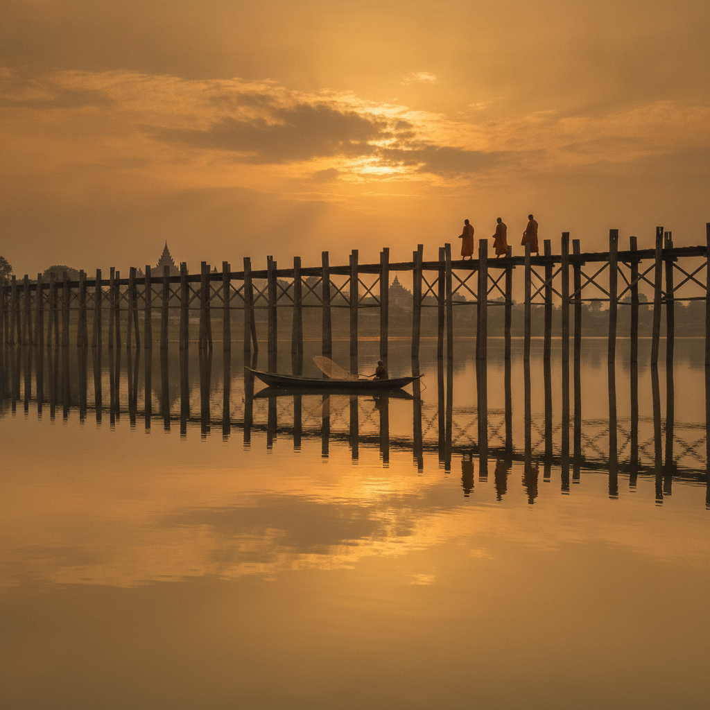 Mandalay Endures: U Bein's Teak Silhouette, Thingyan's Water War & a City's Thousand-Year Continuity Under Pressure