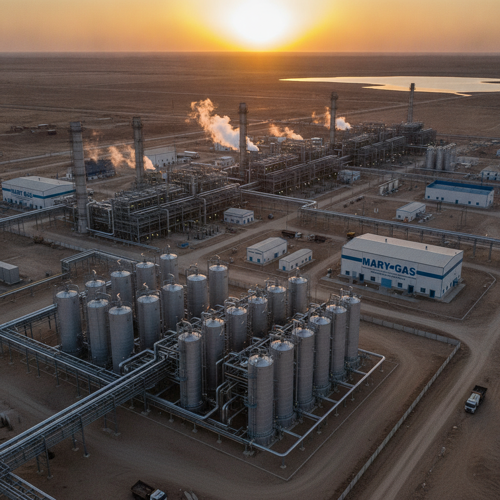 Mary Gas Fields Turkmen Natural Gas Industry