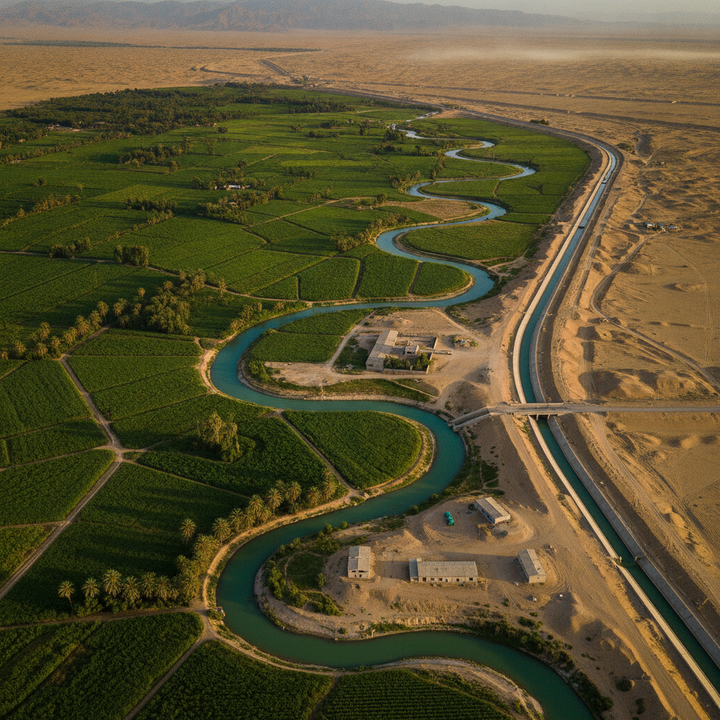 Mary Karakum Desert Oasis Agricultural Landscape