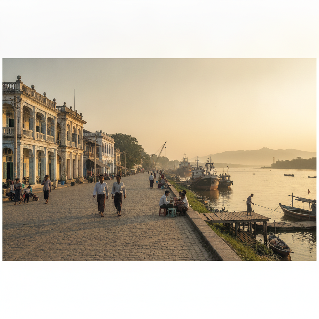 Mawlamyine Night Market & Evening Walk