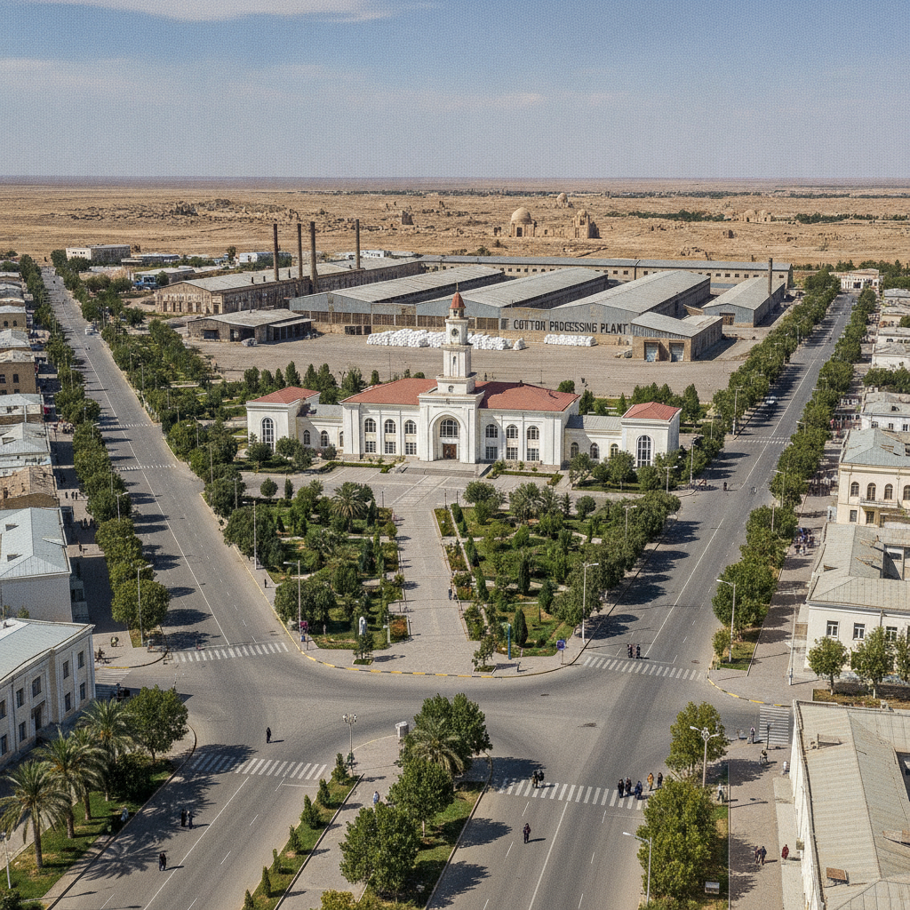 Merv Oasis Bayramali Town and Agriculture