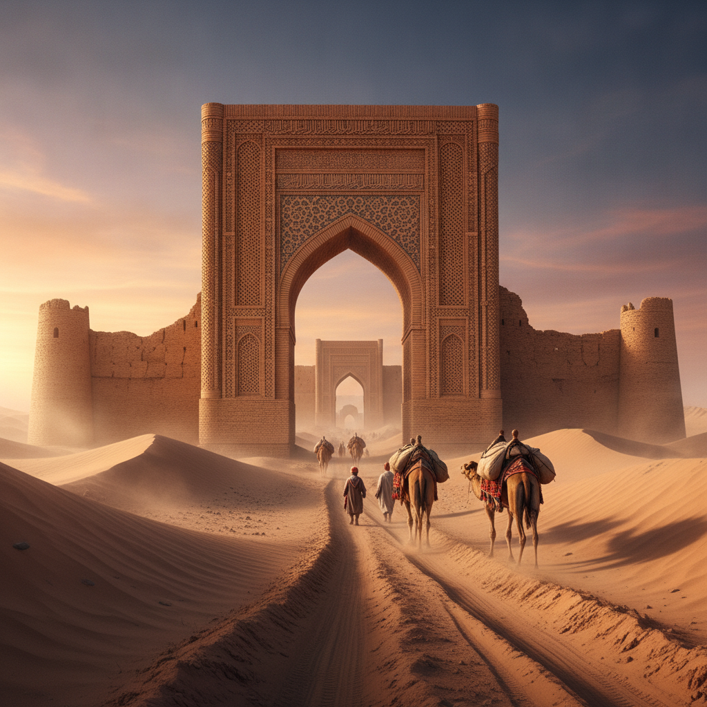 Merv Silk Road Caravanserai Trade Network
