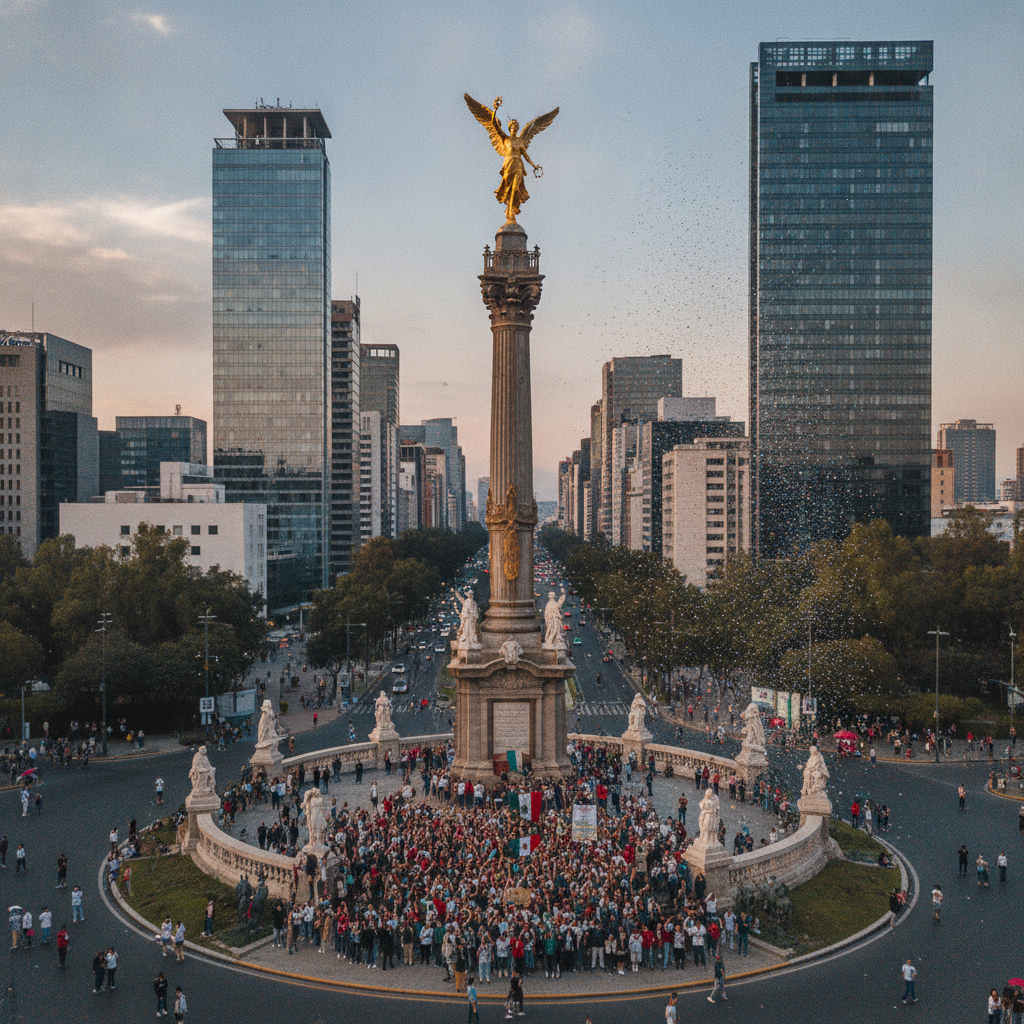 Paseo de la Reforma, Angel of Independence & Museo Soumaya