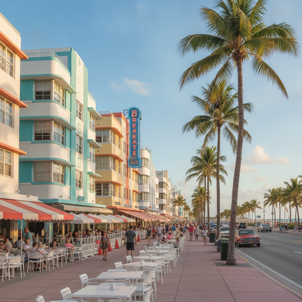 South Beach, Art Deco & Ocean Drive — The Icon of Miami