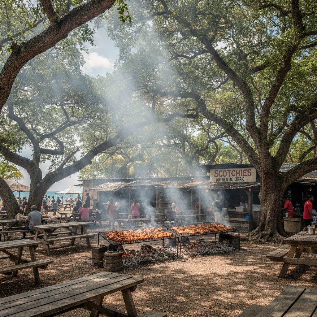 Montego Bay Food and Entertainment: Scotchies Jerk, the Hip Strip Nightlife, Appleton Rum Estate, and the Craft Market
