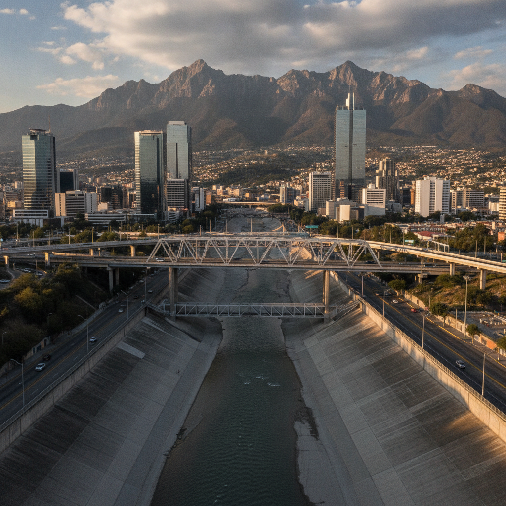 Monterrey Water Crisis, Urban Heat and the Environmental Cost of Industrial Growth in the Semi-Arid Nuevo Leon Valley Where Summer Temperatures Hit 45 Celsius and the Metropolitan Area Ran Out of Tap Water in 2022