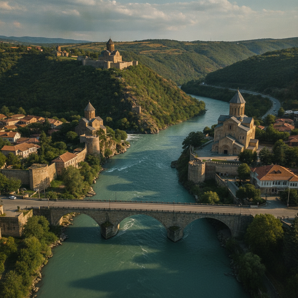 Aragvi River Valley Nature and Monasteries