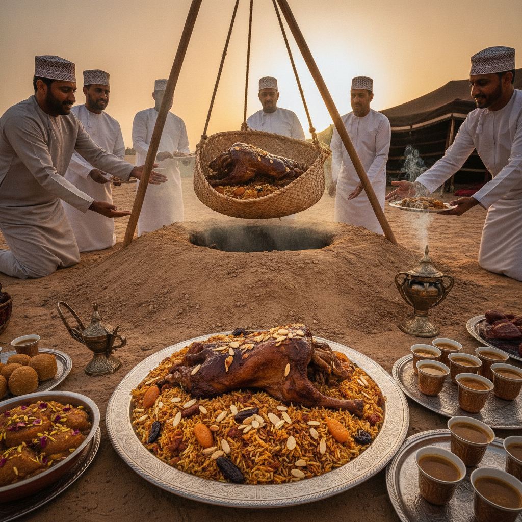Muscat Food: The Shuwa Underground Lamb, the Omani Halwa, the Frankincense Coffee, the Mutrah Fish Market, and the Most Hospitably Generous Single Gulf Food Culture