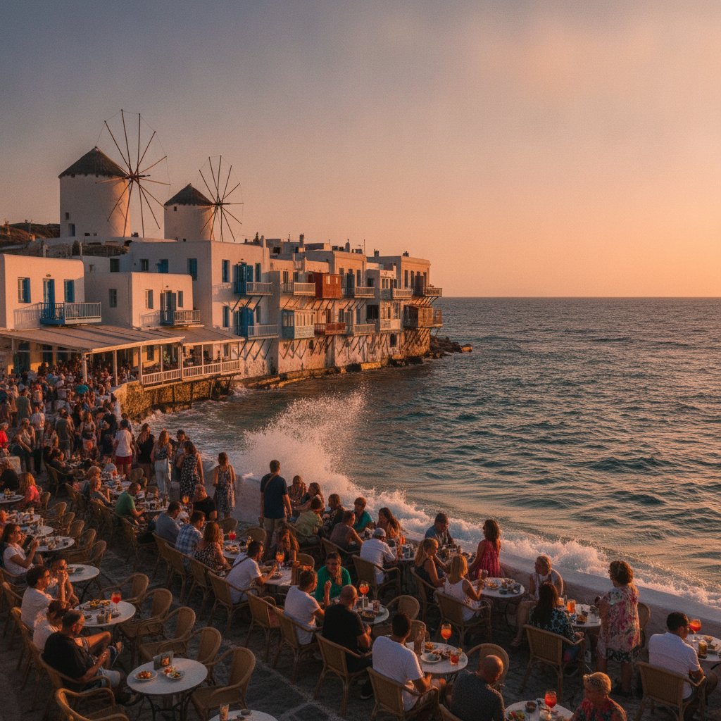 Mykonos Chora β Little Venice, the Windmills & the Labyrinth of the Old Town
