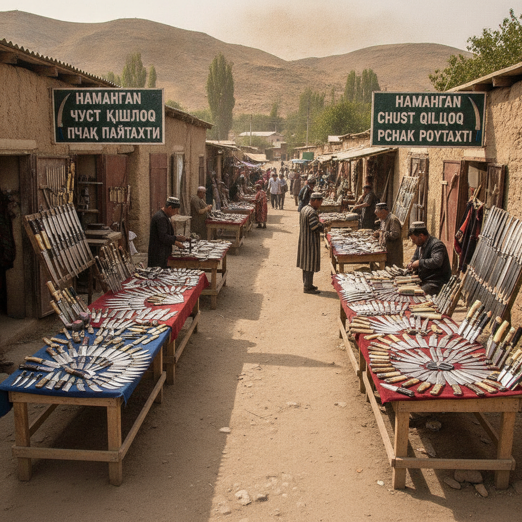 Namangan Chust Village Pchak Knife Capital
