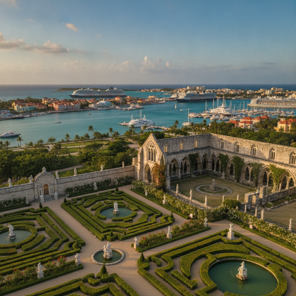 Nassau Culture and Arts: National Art Gallery, Versailles Gardens, Junkanoo Craft, Bay Street Shopping, and Bahamas Golf