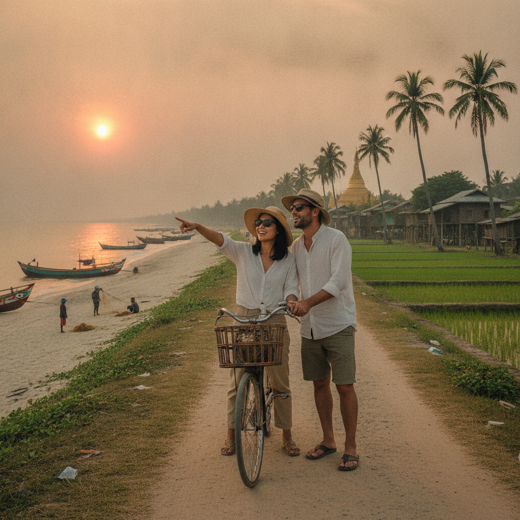 Ngapali Coastal Cycling & Village Walk