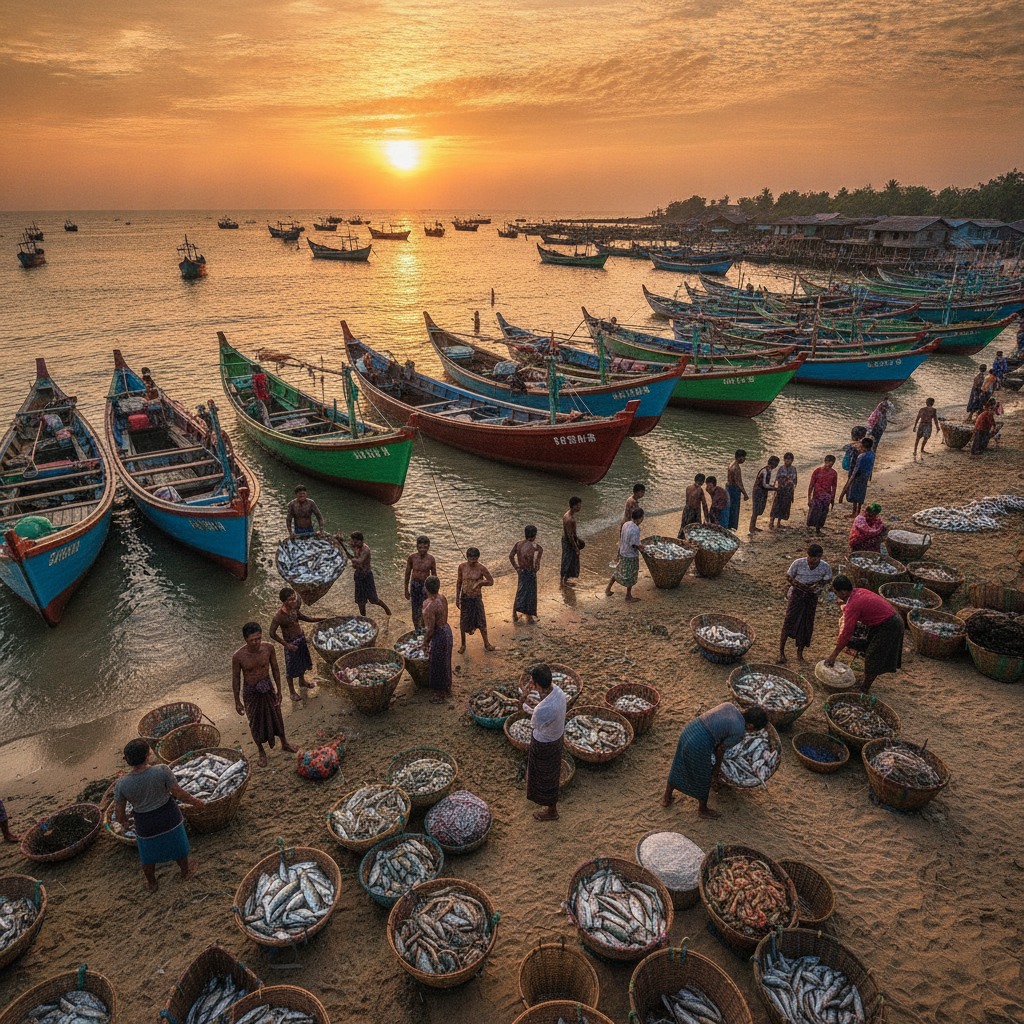 Ngapali Fishing Village & Rakhine Culture Walk