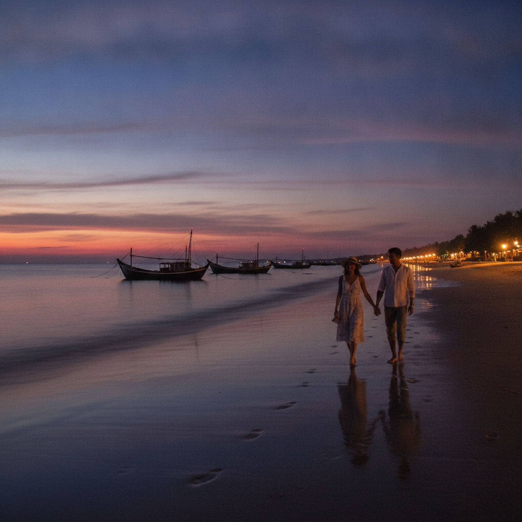 Ngapali Sunset & Evening Beach Walk