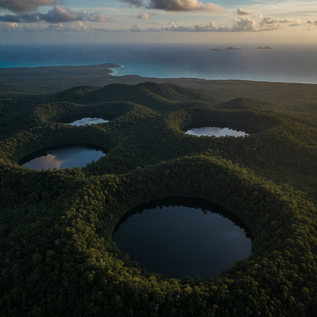 Mount Passot Crater Lakes & Nosy Be Island Panorama