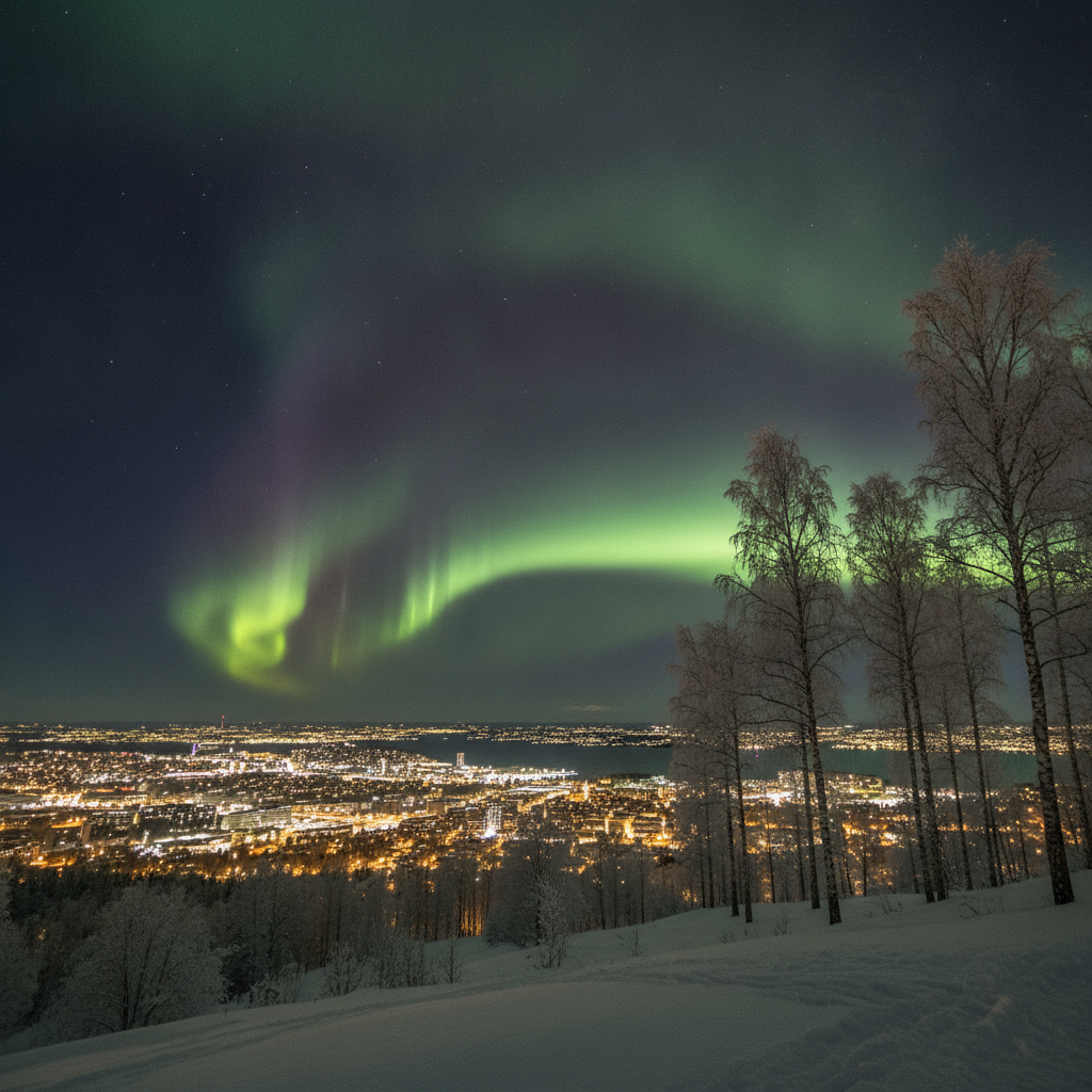 Northern Lights (Aurora Borealis) & Oslo in Winter