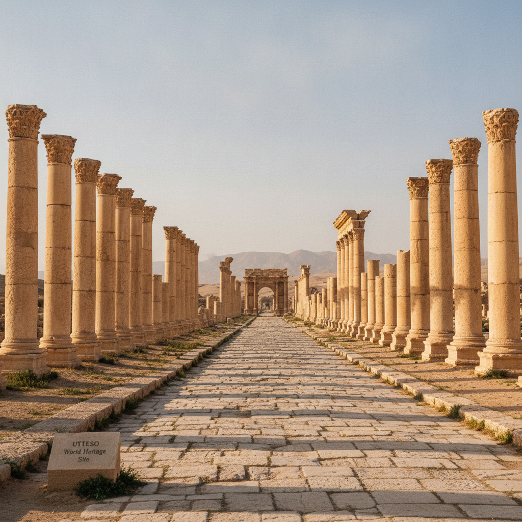 Great Colonnade and Roman City