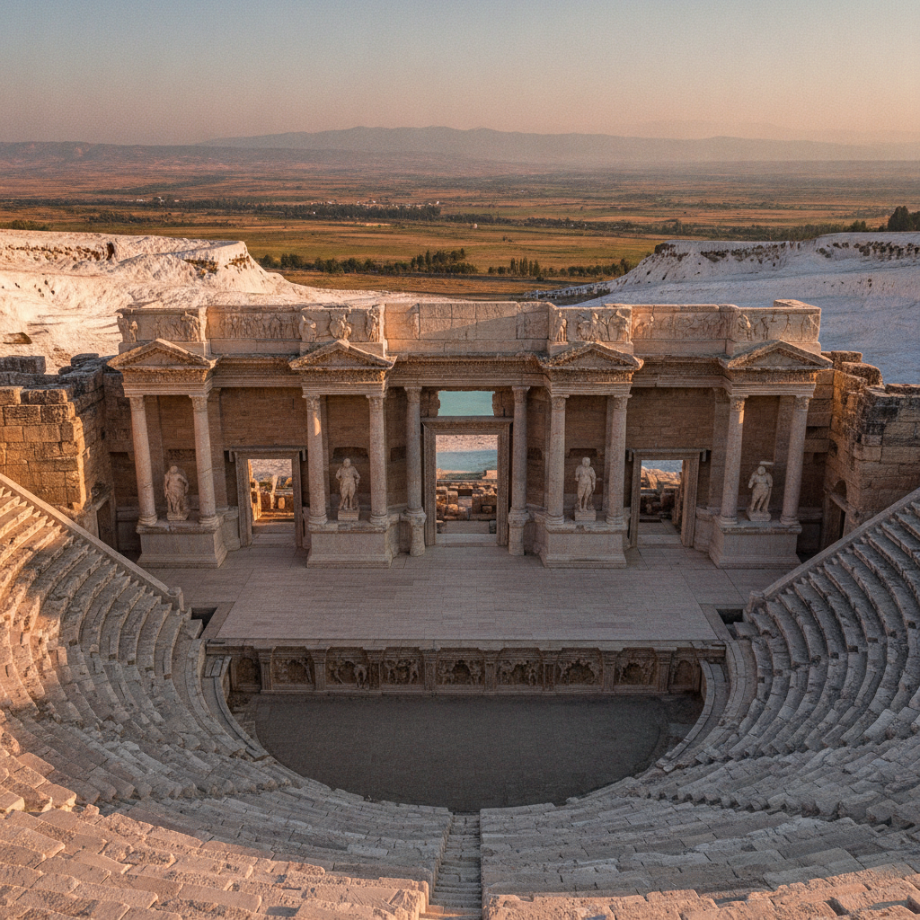 Hierapolis Deep Dive: The Roman Theatre Stage Decoration, the 1,200-Tomb Necropolis, the Martyrium of Saint Philip, the Apollo Temple and Plutonium Death Cave, and the Frontinus Gate