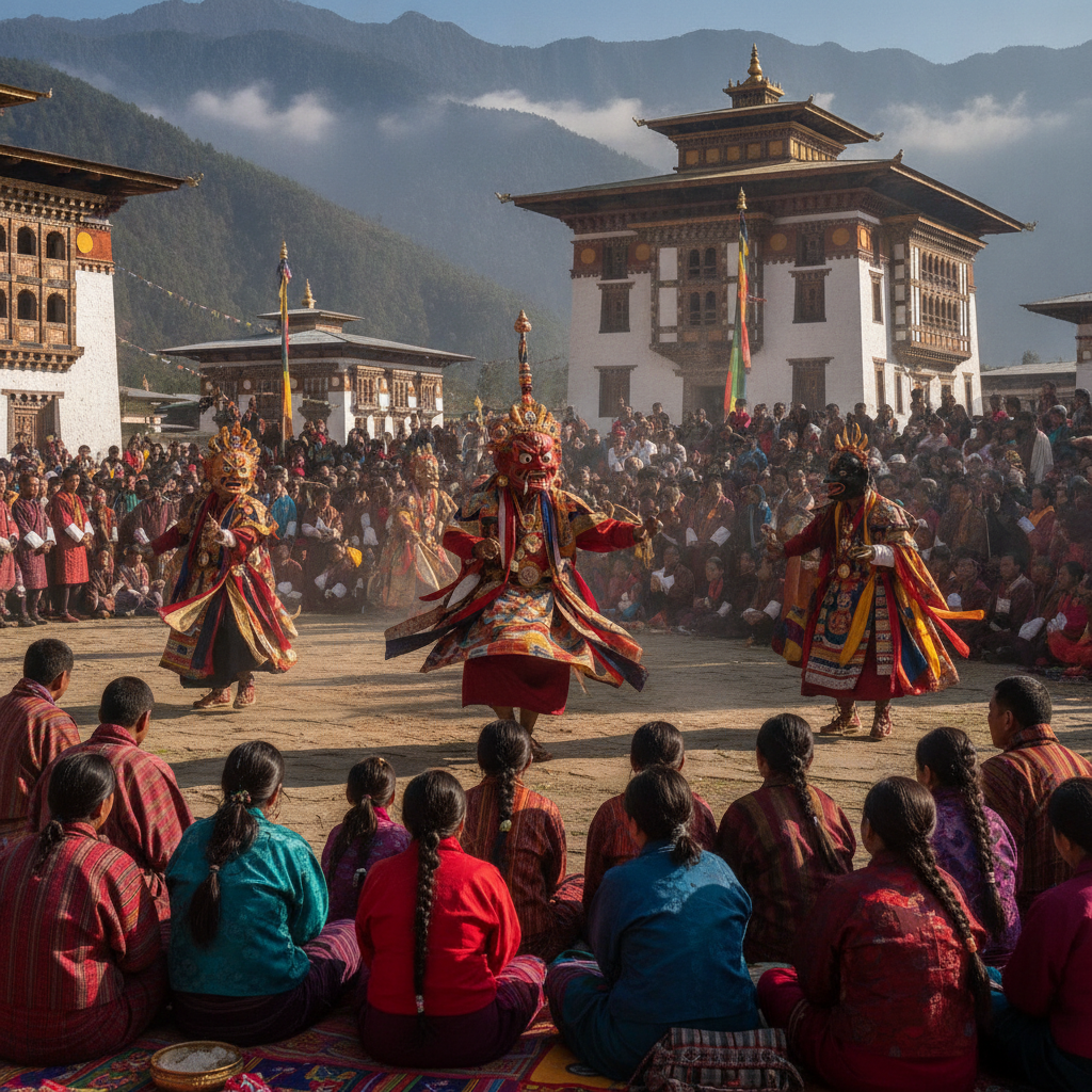 Paro Tsechu Festival and Bhutanese Culture