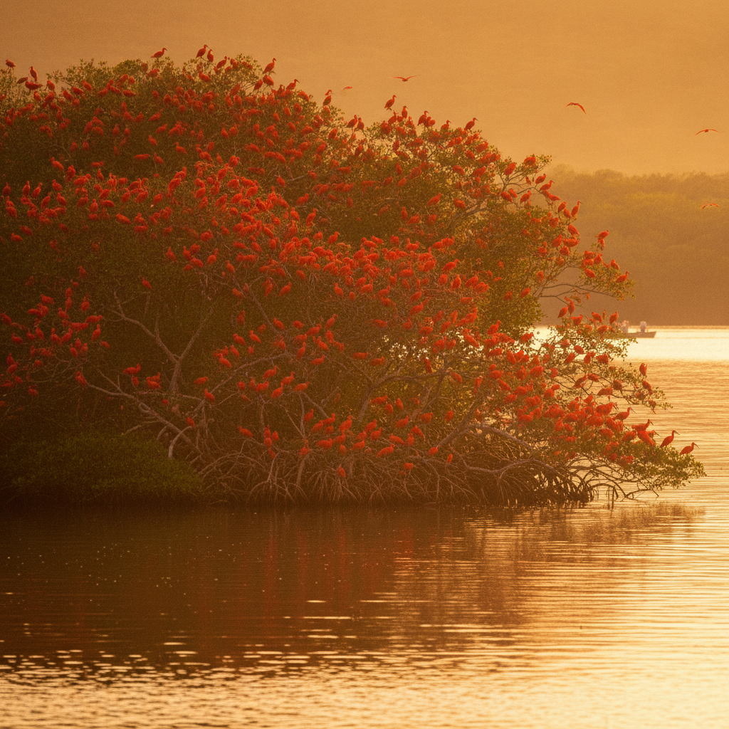 Trinidad Music and Nature: Soca Carnival, Panorama Pan Competition, Asa Wright Birding, and the Scarlet Ibis Roost