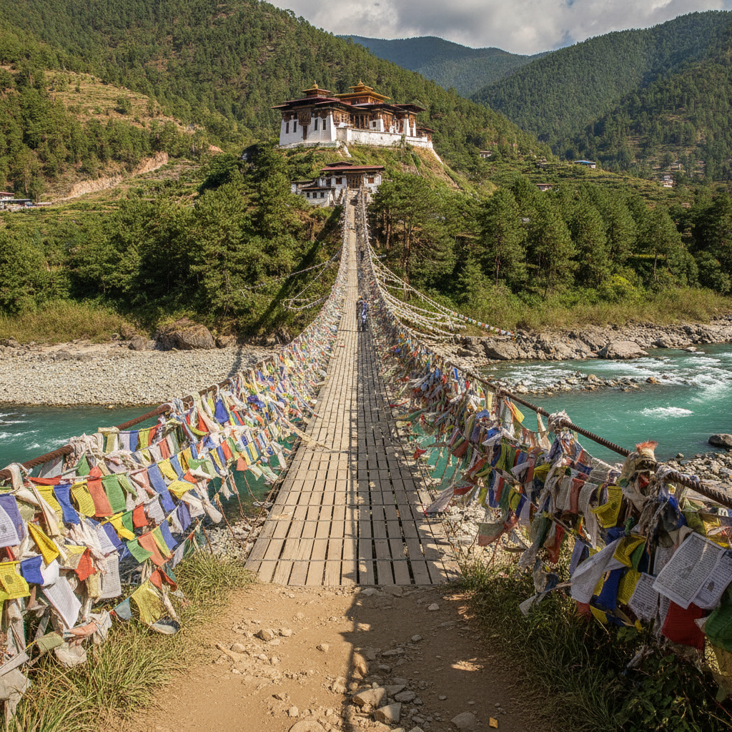 Punakha Suspension Bridge and Valley Trek